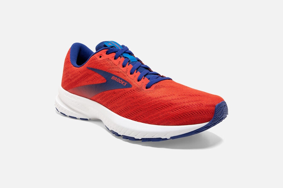 Brooks Launch 7 Road Running Shoes - Mens - Orange/Blue - HW4830169